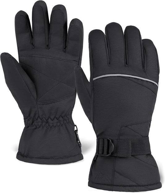 Ski Gloves - Thermal Waterproof Snow Gloves - Snowboarding Insulated Gloves for Women & Men - Winter Snow & Skiing Gloves